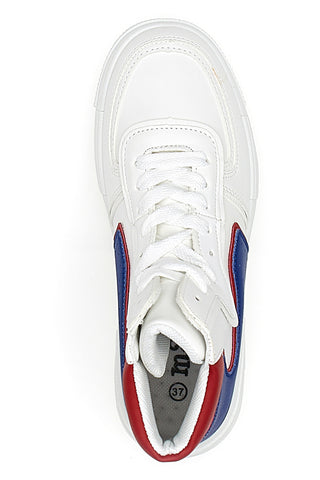 Weiße Mid-Cut-Sneaker Maira 3137