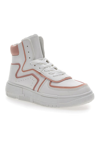 Weiße Mid-Cut-Sneaker Maira 3137