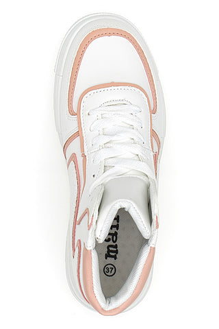 Weiße Mid-Cut-Sneaker Maira 3137