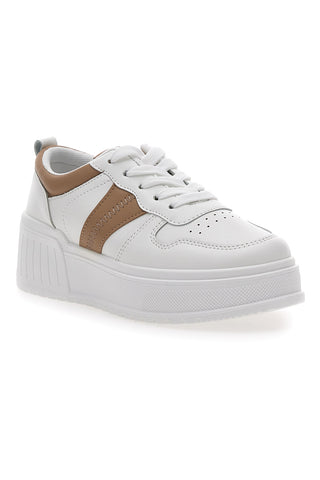 Weiße Damen-Sneaker mit Plateau Maira 767
