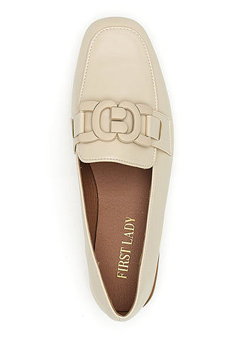 Loafer Beige con Morsetto Ton-Su-Ton First Lady 401