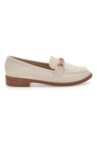 Mocassino Panna con Morsetto First Lady 417