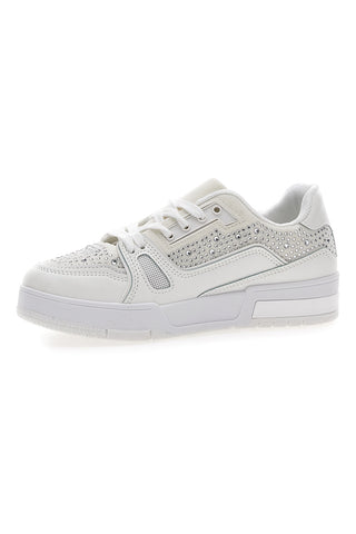 Sneakers Bianche con Strass Me & Me 820