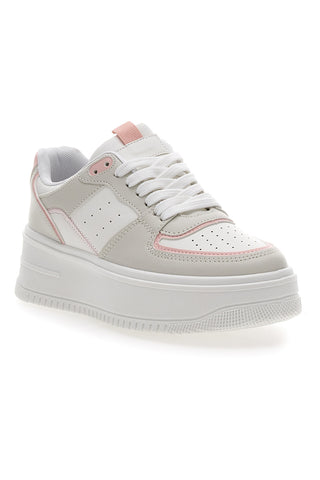Sneakers Bianche con Platform Me & Me 813