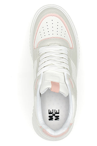 Sneakers Bianche con Platform Me & Me 813