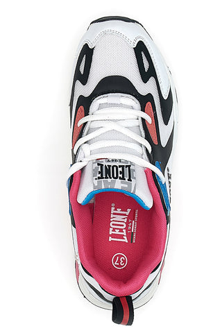 Mehrfarbige Sneakers mit seitlichem Leone-Logo W0508