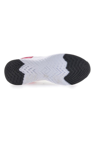 Sneakers Bianche e Rosa Con Logo Laterale Leone W0518