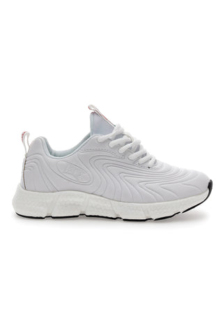 Sneakers Bianche Con Lacci Leone W0498