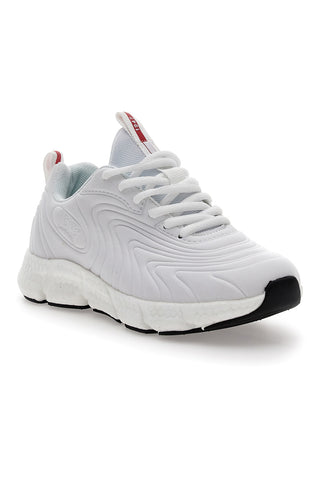 Sneakers Bianche Con Lacci Leone W0498
