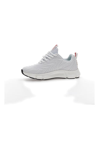 Sneakers Bianche Con Lacci Leone W0498