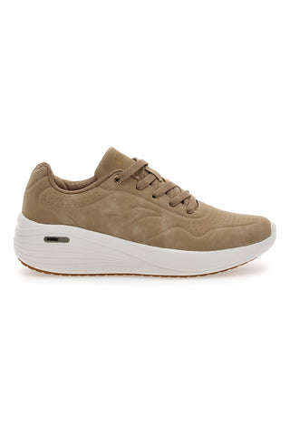 Beigefarbene Sneakers mit Schnürsenkeln und Joma Minerva Lady Memory Foam-Sohle
