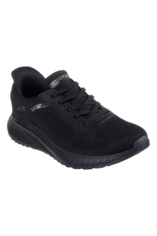 Schwarze Sneakers Vegan Skechers Bob Squad Chaos Current Muse