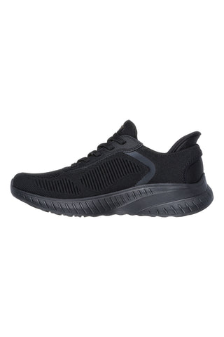 Schwarze Sneakers Vegan Skechers Bob Squad Chaos Current Muse
