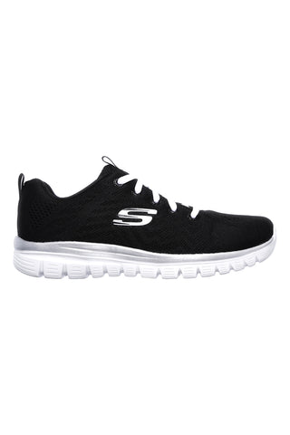 Sneakers Nere e Bianche Con Pianta Larga Skechers Graceful Get Connected
