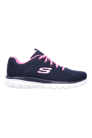 Sneakers Navy Con Pianta Larga Skechers Graceful Get Connected