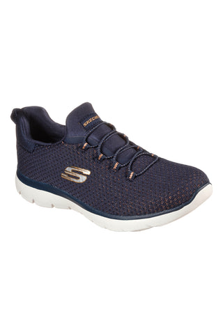 Sneakers blu con suola Memory Foam SKECHERS SUMMITS-BRIGHT BEZEL