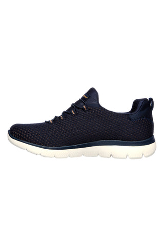 Sneakers blu con suola Memory Foam SKECHERS SUMMITS-BRIGHT BEZEL