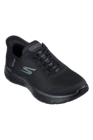 Schwarze Sneakers Skechers Hands Free Slip-ins GO WALK Flex - Großer Einstieg
