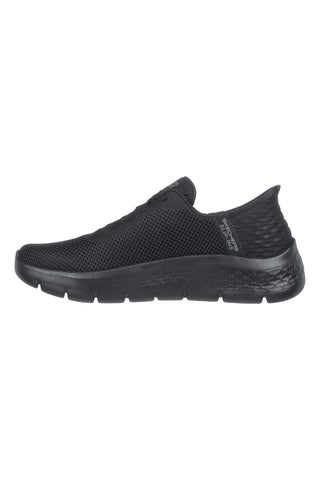 Schwarze Sneakers Skechers Hands Free Slip-ins GO WALK Flex - Großer Einstieg