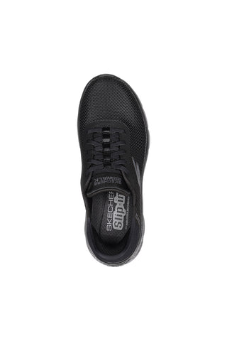 Schwarze Sneakers Skechers Hands Free Slip-ins GO WALK Flex - Großer Einstieg