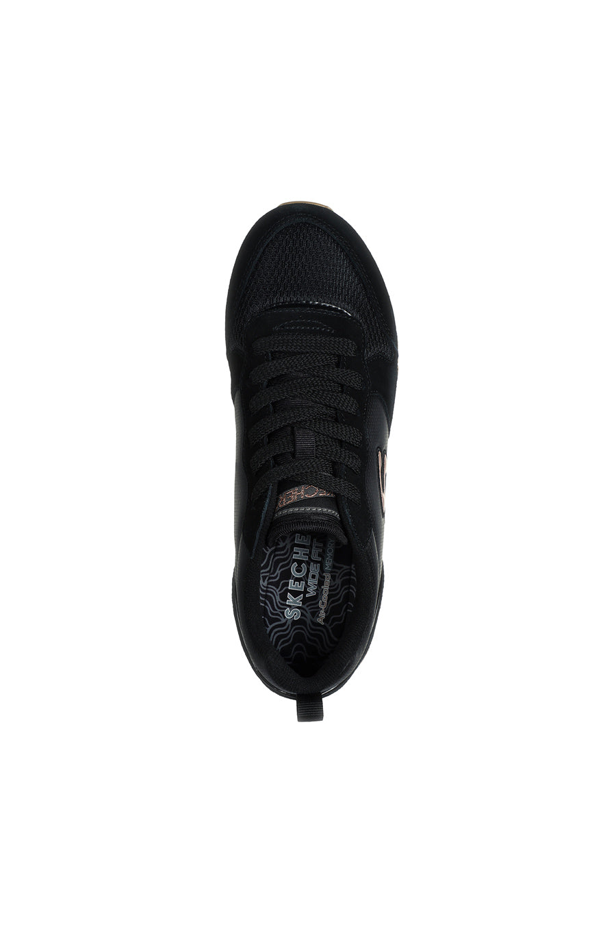 Skechers OG 85 Gold'n Gurl Schwarze Turnschuhe für Damen