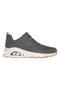 Olivgrüne Turnschuhe Skechers Tres-Air Uno Ah-mazing