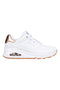 Sneakers bianche con platform SKECHERS UNO GOLDEN AIR