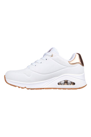 Sneakers bianche con platform SKECHERS UNO GOLDEN AIR