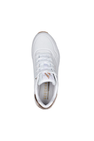 Sneakers bianche con platform SKECHERS UNO GOLDEN AIR