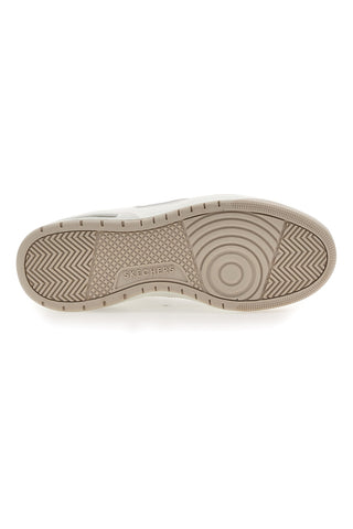 Beige-weiße Skechers Street Uno Sneakers – Courted Style