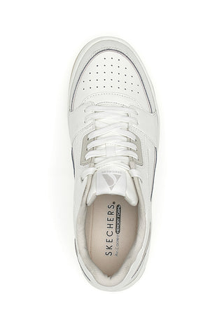 Beige-weiße Skechers Street Uno Sneakers – Courted Style