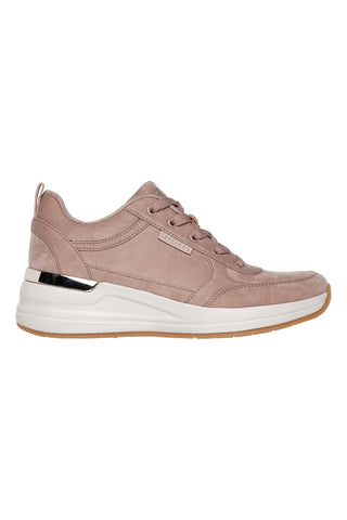 Rosa Turnschuhe mit weißer Plattform SKECHERS BILLION 2 PRISSY N PLUSH