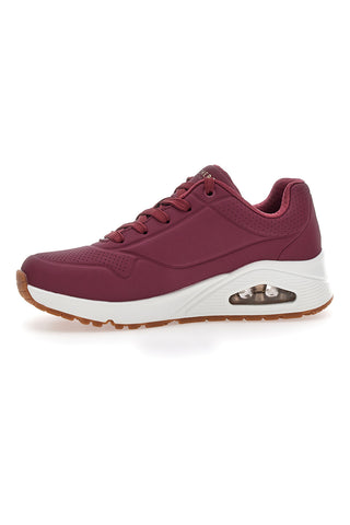 Sneakers Viola con suola bianca da Donna Skechers Uno-Stand on Air
