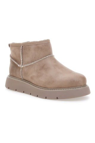 Skechers Keepsakes Lite Beige Pelz Stiefeletten - Snowbird