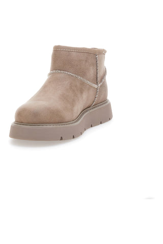 Skechers Keepsakes Lite Beige Pelz Stiefeletten - Snowbird