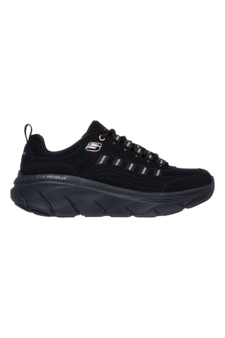 Sneakers Nere con Dettagli Glitter SKECHERS D'LUX WALKER 2.0 GOLDEN STEP