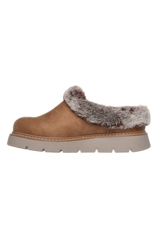Ciabatte marroni imbottite SKECHERS KEEPSAKES LITE COZY BLEND
