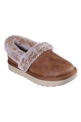 Geschlossene braune Pantoffeln SKECHERS Cozy