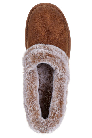 Geschlossene braune Pantoffeln SKECHERS Cozy