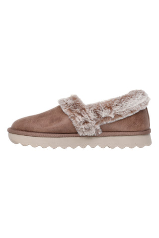 Geschlossene Taupe-Pantoffeln SKECHERS Cozy Up