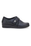 Pantofole nere chiuse con velcro FLY FLOT 38862
