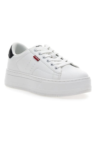 Sneakers BIanche con Suola Flatform Levi's Tampa