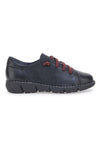 Plocadi 11613 Schwarze Schnürschuhe aus echtem Leder