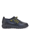 Plocadi 17569 Schwarze Schnürschuhe aus echtem Leder