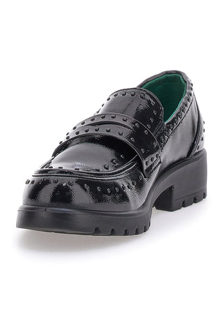 Mocassini neri Vegan effetto lucido ECO BIO J528246