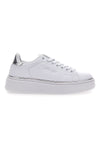 Weiße Sneakers mit Plateau COTTON BELT LONDON