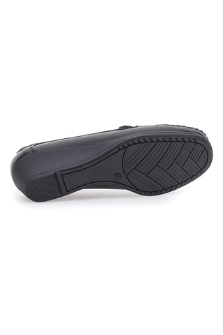 Schwarze Slipper mit Kette Mio Tempo 4282