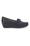 Schwarze Slipper mit Keilabsatz MIO TEMPO 94