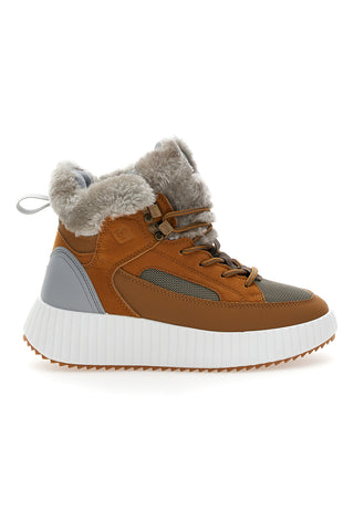 Braune Stiefel mit Fell Freddy 7646