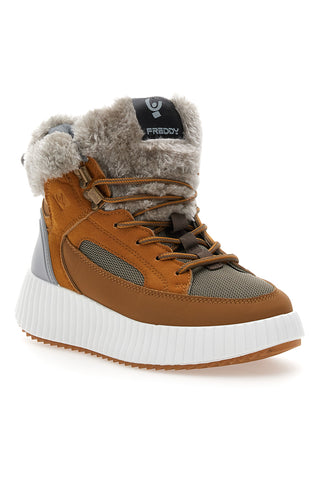 Braune Stiefel mit Fell Freddy 7646